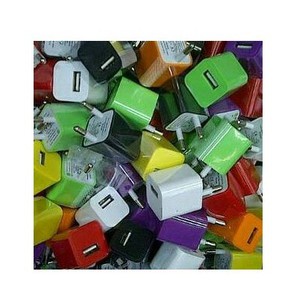 Adaptor Charger Mini Warna Warni Untuk Powerbank MP3 MP4 HP Lampu [MG15]