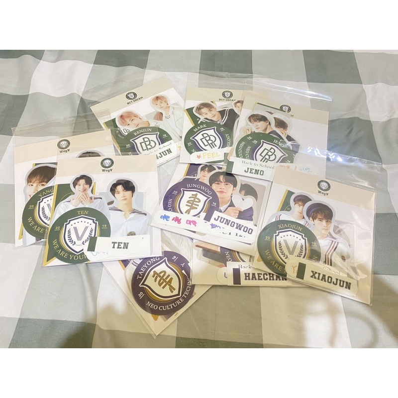 BACK TO SCHOOL B2S NCT DREAM NCT 127 WAYV 2021 LUGGAGE STICKER + PC SEALED