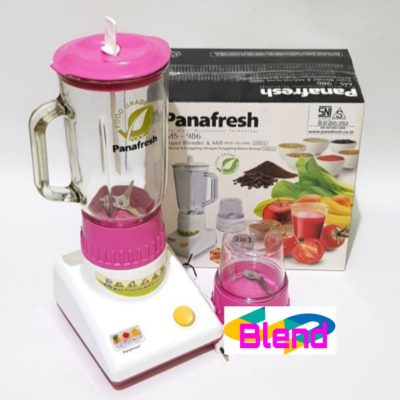 Panafresh Blender 2 in 1 -986- Gelas KACA/Beling Gilingan Bumbu Kering