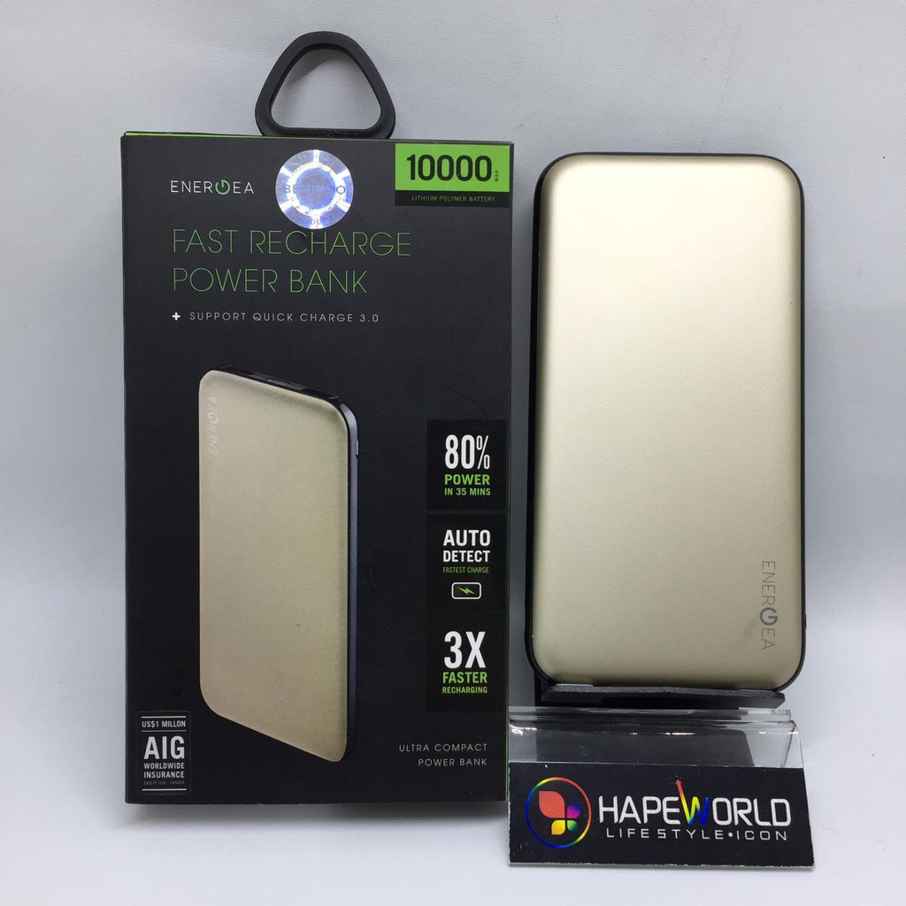 ENERGEA FAST RECHARGE POWERBANK 10000MAH