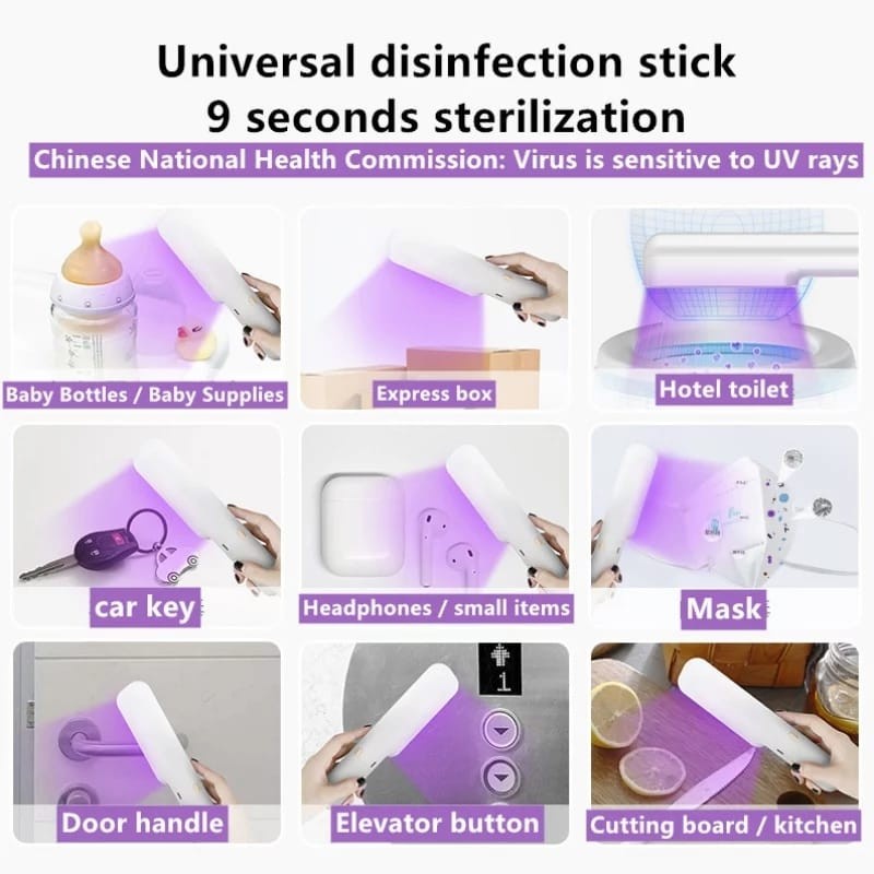 Lampu UV Ultraviolet Disinfection Sterilizer Disenfektan Portable