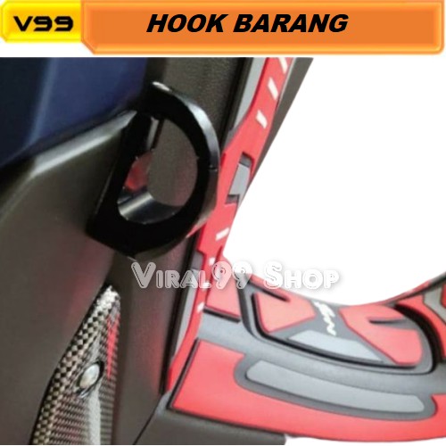 HOOK GANTUNGAN BARANG CNC Motor NMAX AEROX 155 BEAT VARIO MIO SCOOPY DLL