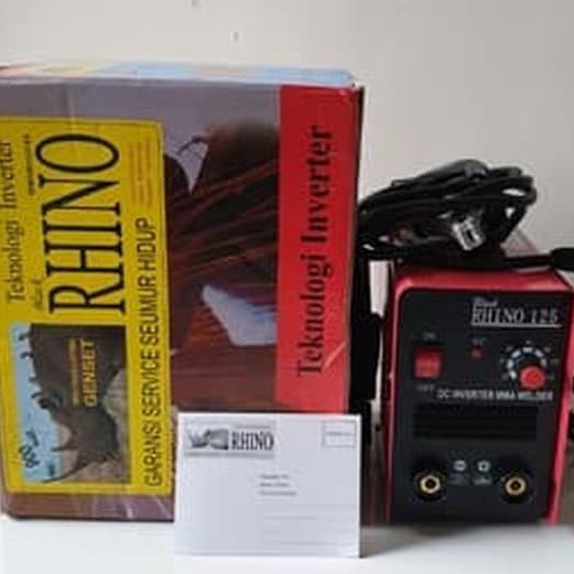 BLACK 900 W RHINO trafo mesin las inverter MMA125 MMA 125