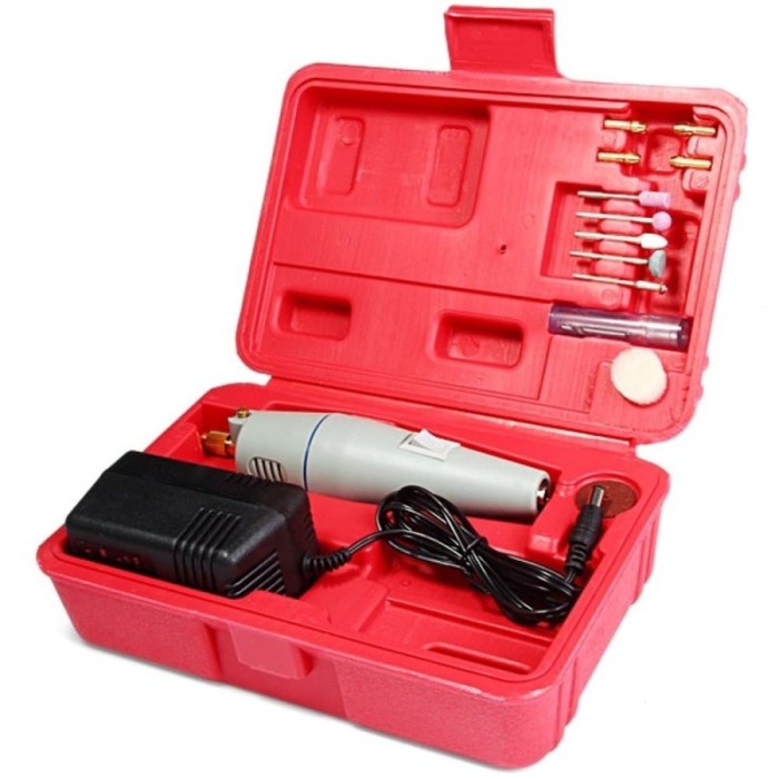 WLXY Tools Gerinda Bor Mini Plus Adaptor dan Mata Bor Plus Box WL-500