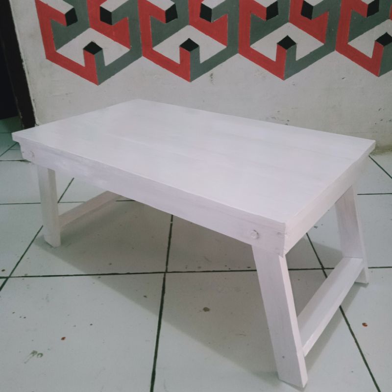 Meja Lipat Lesehan Kayu / Meja Lipat Belajar Anak / Meja Lipat Laptop Kayu