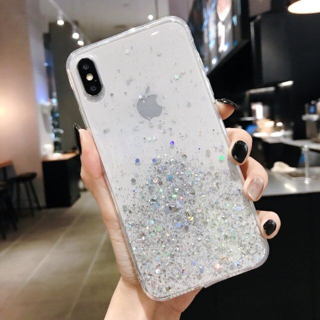 iPhone 11 Pro Max iPhone 6s iPhone 7 8 Plus iPhone XR iPhone XS Max Bersinar Bintang Lembut Kasus Glitter Case DGX