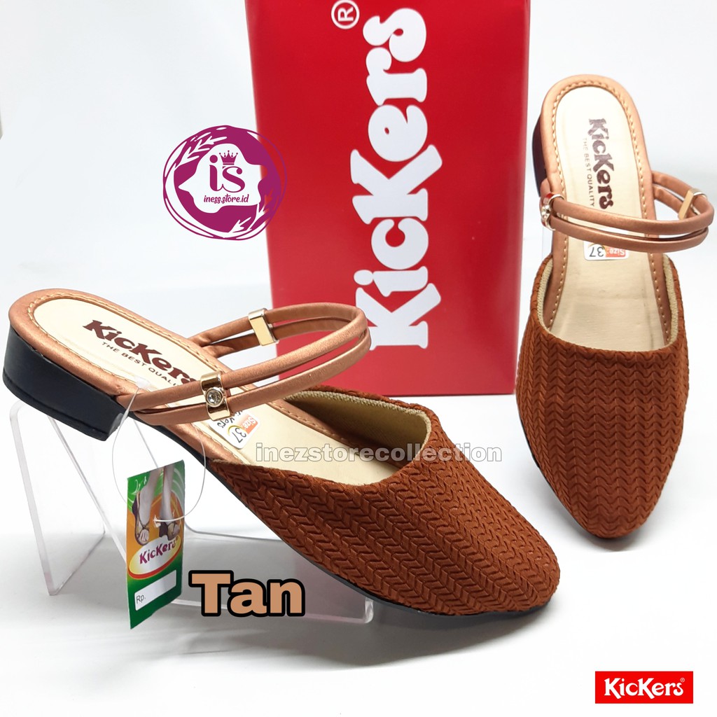 SANDAL SLOP WANITA KICKERS RAJUT TERBARU KODE-RJT1 MURAH GROSIR