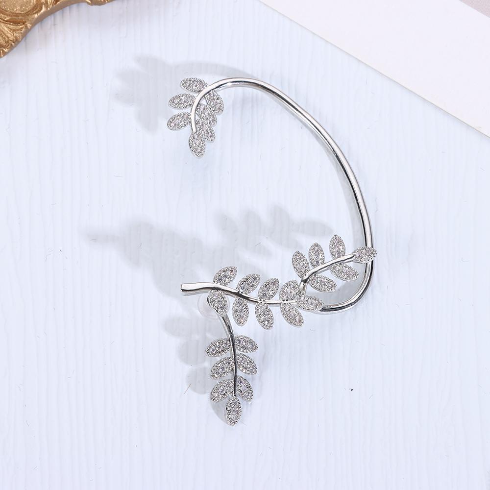 Top Leaf Ear Wrap Pesta Wanita Pria Perhiasan Anting Tragus