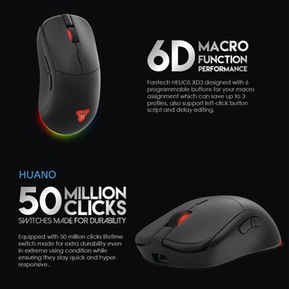 Mouse Gaming Fantech HELIOS XD3 Wireless Mouse Gaming RGB