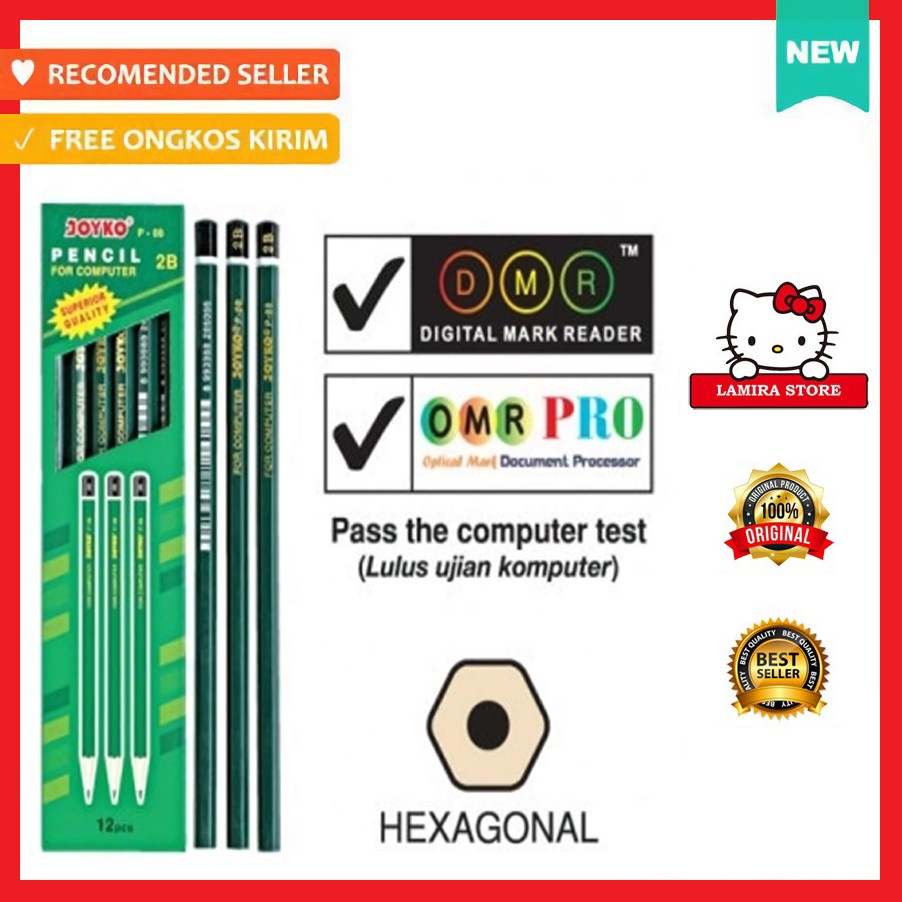 

PENSIL 2B / PENSIL UJIAN / PENSIL 2B JOYKO / PENSIL UJIAN JOYKO 2B / PENSIL KOMPUTER 2B