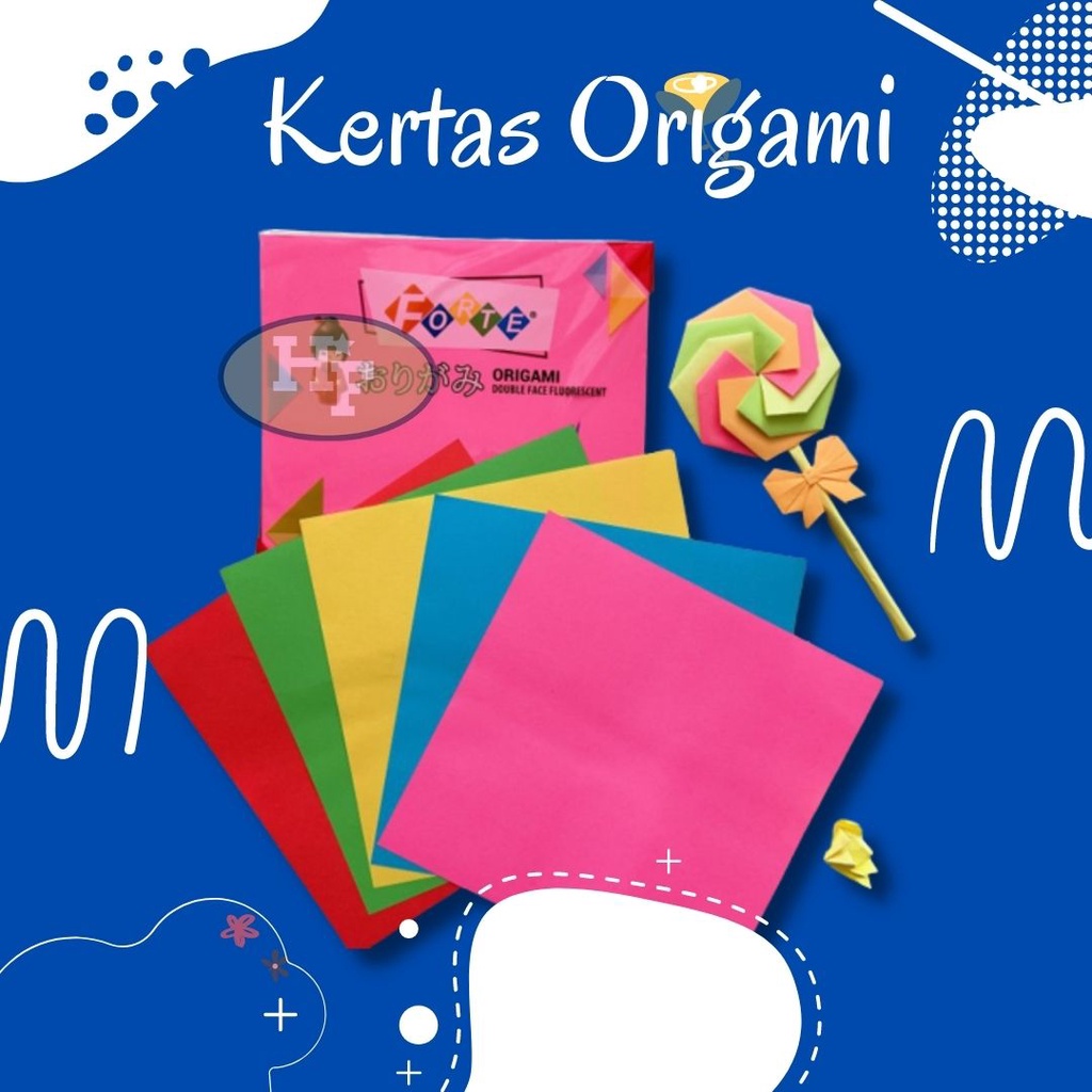 Origami/Kertas Origami Motif/Origami Paper/Origami 16x16/Origami Sidu/Buku/Kertas Origami/Alat Sekol