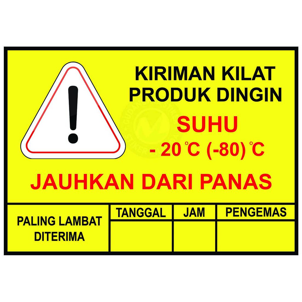 

STIKER PENGIRIMAN PRODUK DINGIN
