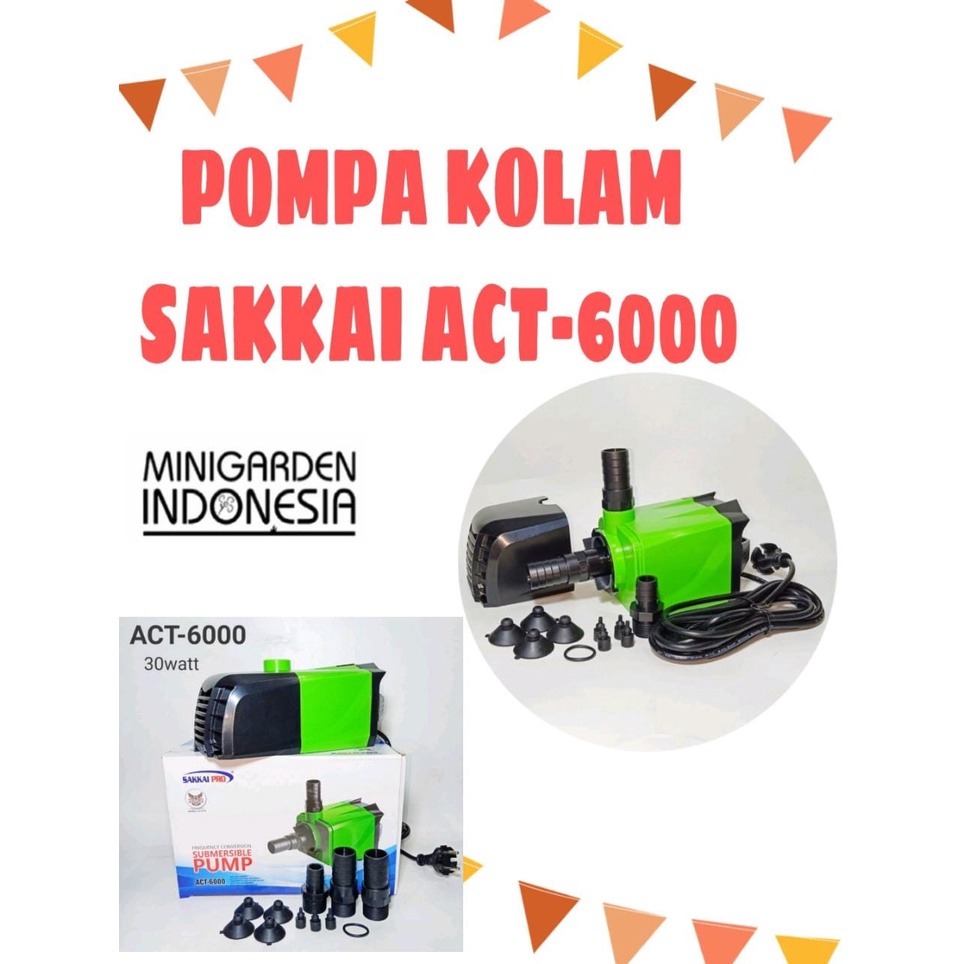 POMPA AIR CELUP KOLAM SAKKAI ACT-6000 SUBMERSIBLE PUMP HIDROPONIK