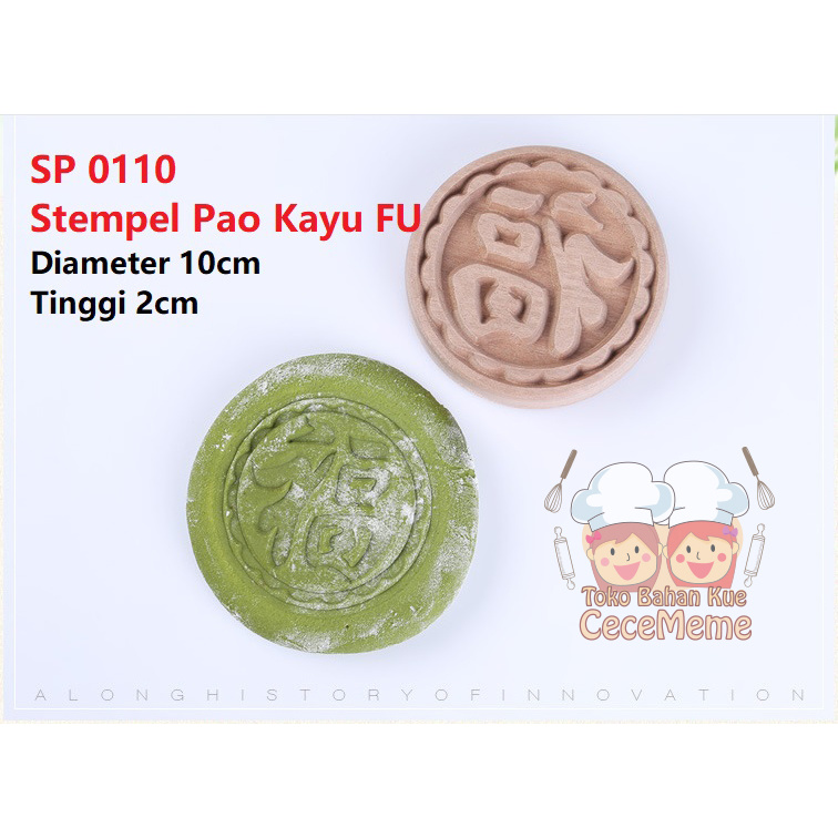

Stempel Bakpao Bak Pao Bakpau Bakpia Kue Bolu Tausapia Kayu 10cm Hok