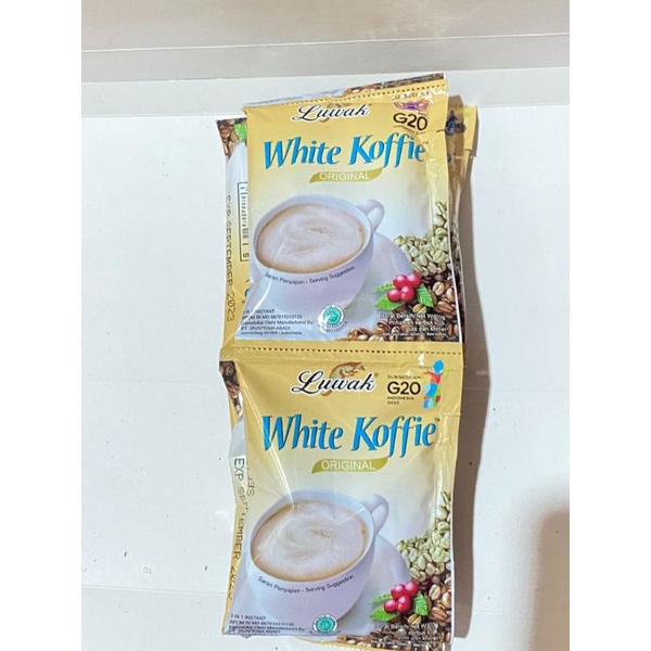 

Kopi Luwak white cofee sachet 20gr /renceng harga grosir termurah