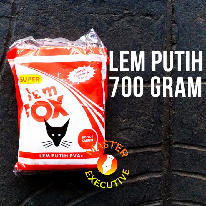 Lem Fox Putih PVAc 700 gram / untuk Plamur Tembok Kayu Kertas Koraltex Texture Slime Squishy