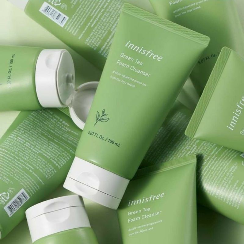 Innisfree Green Tea Foam Cleanser 150ml Innisfree Pembersih Wajah