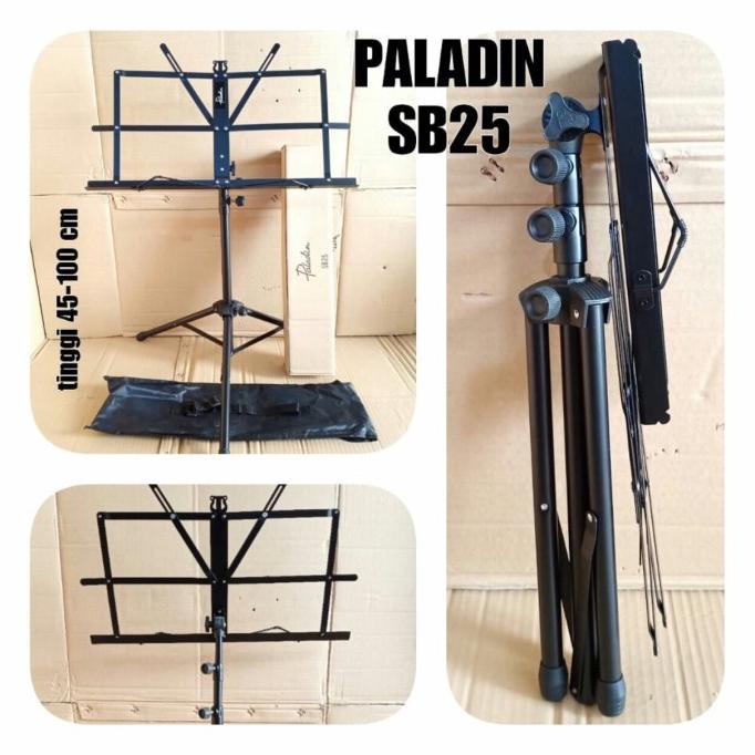 

Stand book PALADIN SB25 SD25 Stand Partitur Lipat Music Stand+Tas+Dus