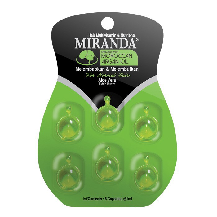 Miranda Hair Vitamin (Vitamin Rambut) Blister 6x1ml