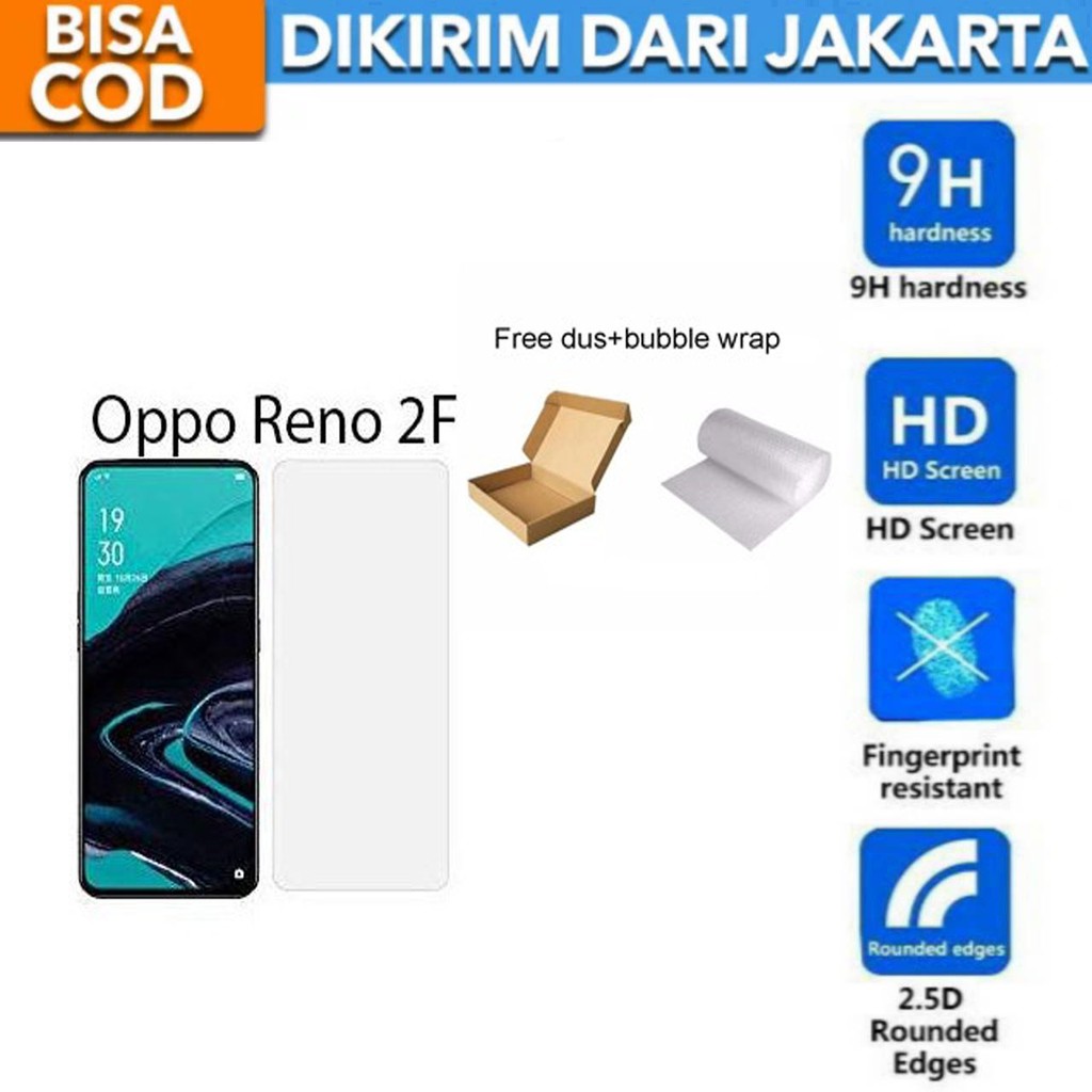 Oppo Reno 2F Tempered Glass Screen Protector Anti Gores