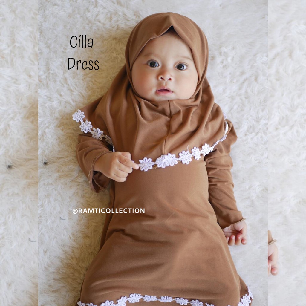 Ramti Collection- Baju Muslim Anak- Cilla Dress- Gamis Anak surabaya- Baju Muslim anak Bagus