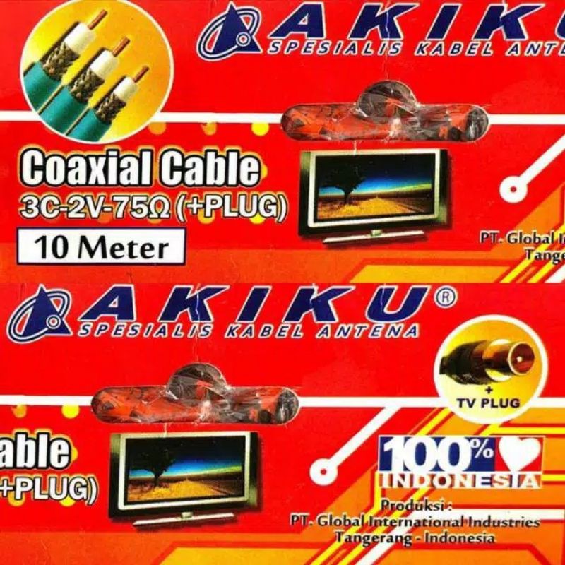 KABEL ANTENA AKIKU BIRU 10M