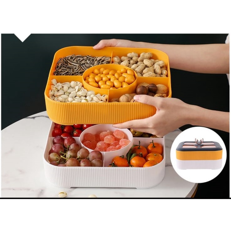 SHENAR! TOPLES RUSA 2 SUSUN 3 SEKAT/ TOPLES KUE PERMEN SNACK/ TOPLES LEBARAN RUSA FRUIT TRAY