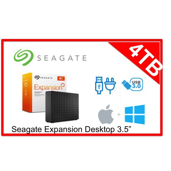 Promo Seagate Expansion Desktop 3.5 " 4TB/HDD Eksternal 3.5"/HDD External DT