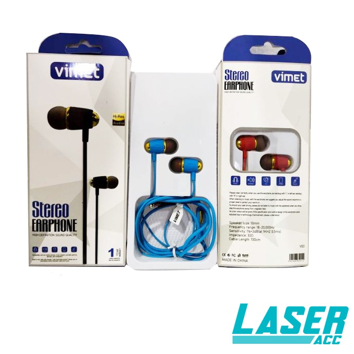 Headset Vimet V03 Stereo Earphone