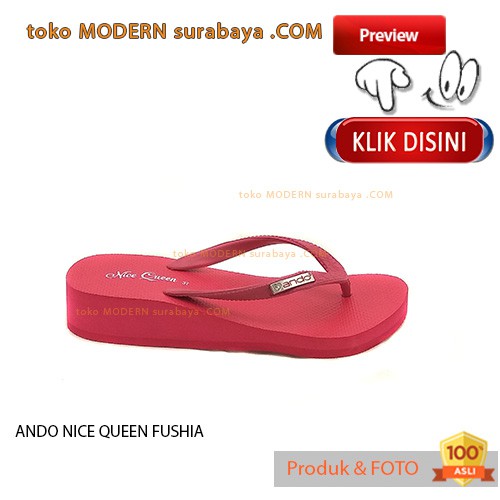 ANDO NICE QUEEN FUSHIA sandal jepit wanita flip flop casual