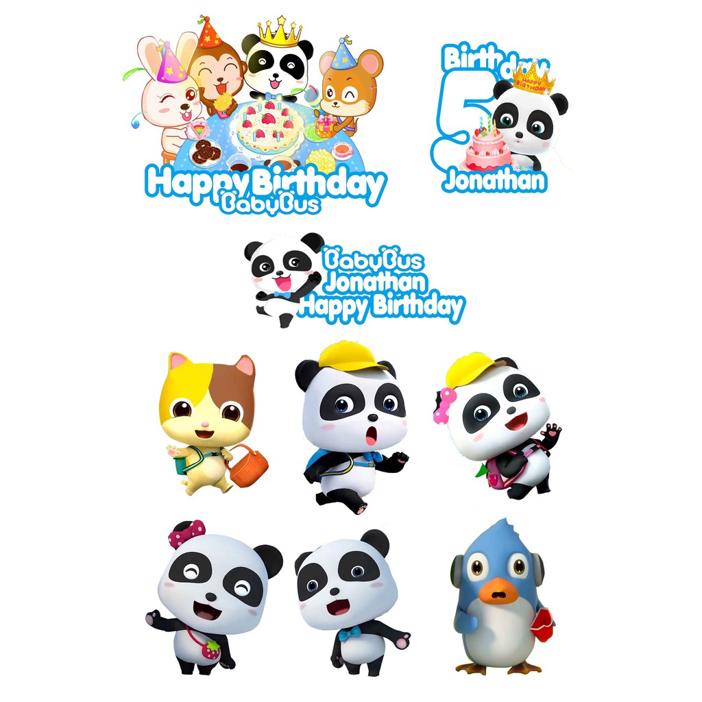 Jual Topper Cake Custom BABY BUS Shopee Indonesia