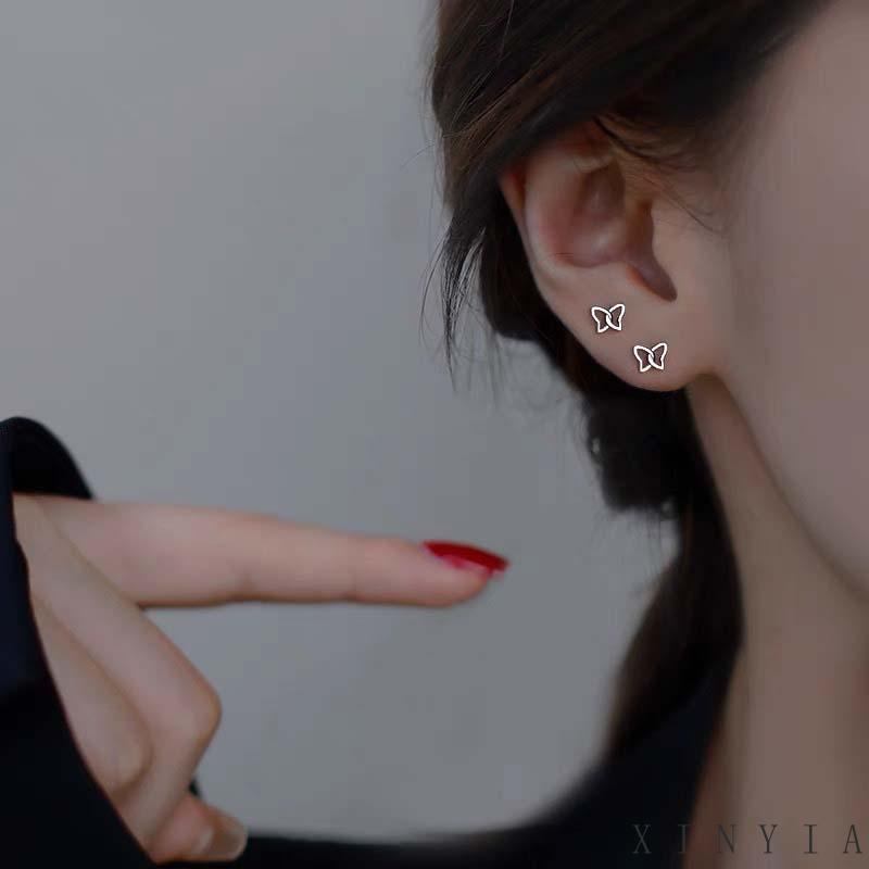 Anting Stud Bahan S925 Silver Untuk Wanita