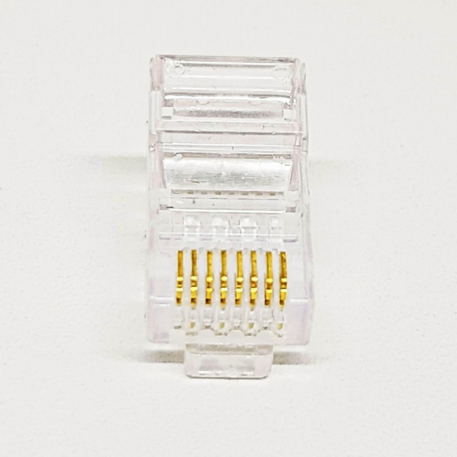 Connector RJ45 Cat6 Cat5e Ethernet - Konektor Untuk Kepala Kabel UTP LAN Jaringan internet