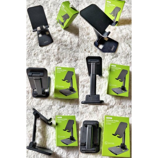 Jual Phone Holder ROBOT RT US06 Universal Stand Holder Liftable Foldable Black Shopee Indonesia