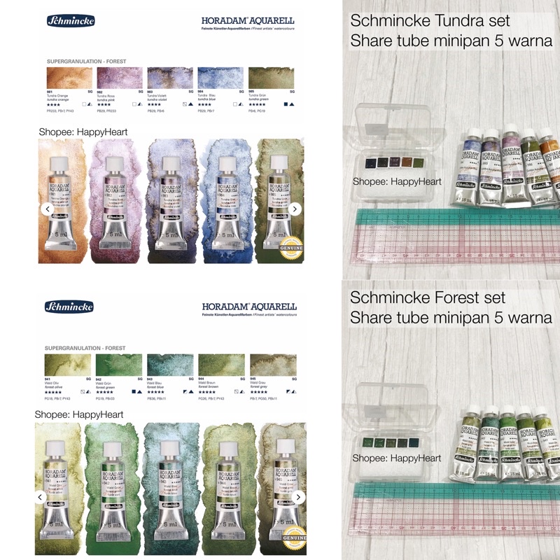 

Schmincke Horadam Watercolor Tundra series & Forest series Cat Air
