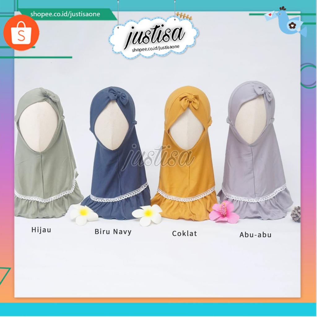 Promo !! SALE!!! JILBAB BAYI-HIJAB INSTANT VINATA PITA RENDA-JILBAB BAYI MURAH