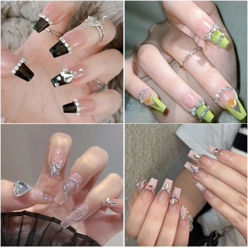 Zzz Manik-Manik Kristal Berlian Imitasi Flat Back Untuk Dekorasi Nail Art DIY