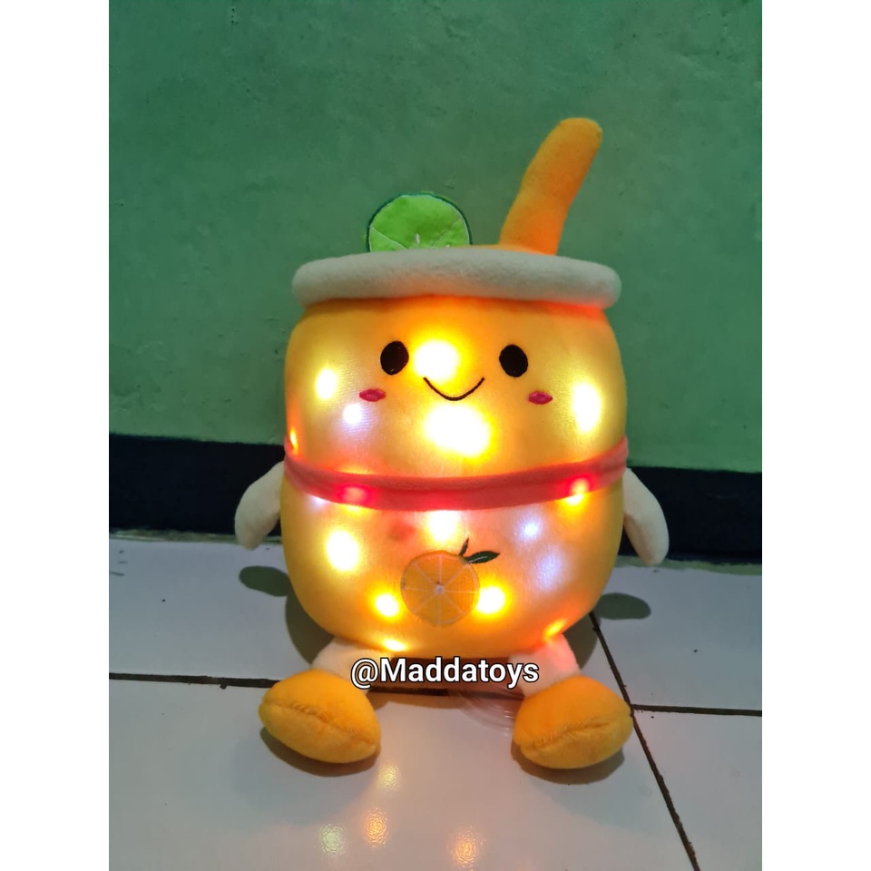 BonekaBoba LED boba kaki tangan boba buah/boneka viral/bonekaimut/boneka murah