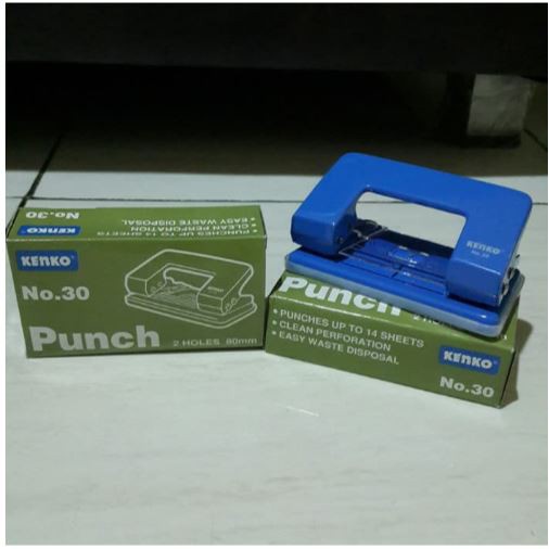 

Pembolong Kertas Kenko Kecil ( No.30 ) 2 Holes 80mm