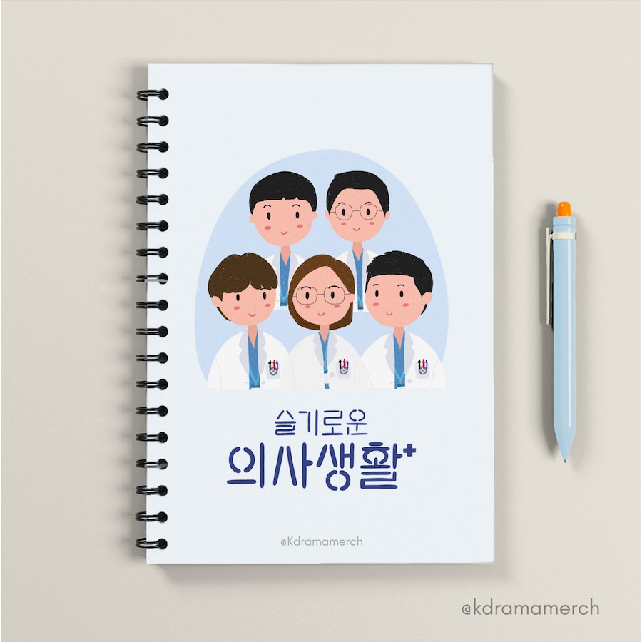 

HOSPITAL PLAYLIST NOTEBOOK SPIRAL DRAMA KOREA A5/ DRAMA KOREA / DRAKOR / JOURNAL / JURNAL SOFT COVER