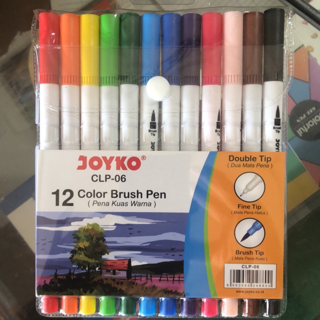 

mdn Colour Color Brush Clp-06 Clp06 Clp 06 Joyko / Pena Kuas 12 Warna