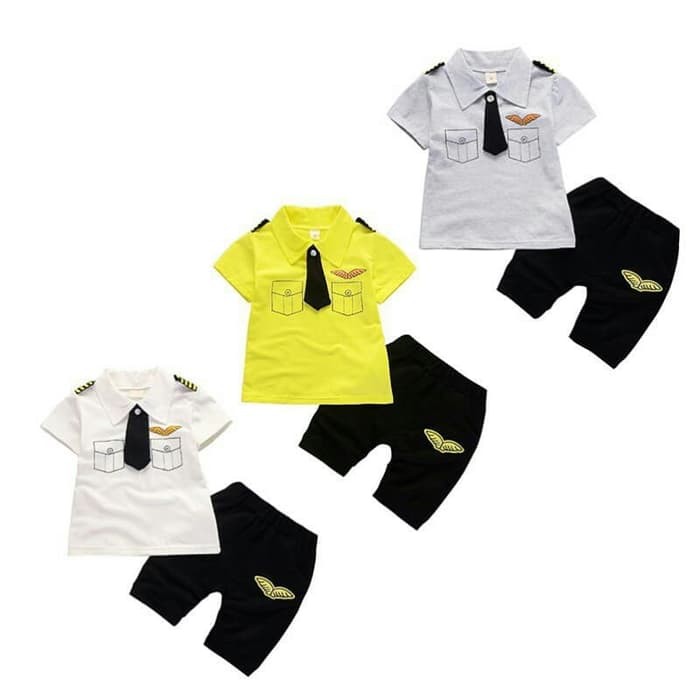 BAJU SETELAN ANAK LAKI LAKI COWOK SET USIA UMUR BULAN TAHUN MOTIF LUCU A87U4  SETELAN BAJU BAYI/AN