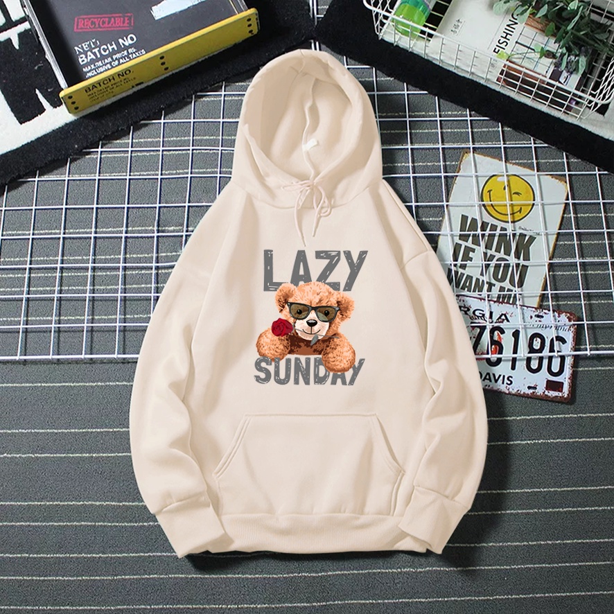 Sweater hoodie wanita LAZY SUNDAY suwiter cewek hodie