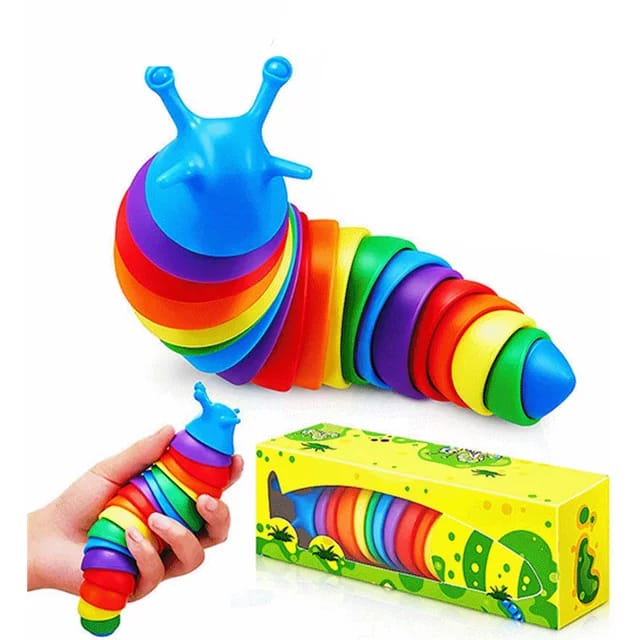 Mainan Squishy Siput Finger Slug / Mainan Anak Finger SLUG 3D / Mainan Ulat Motorik anak