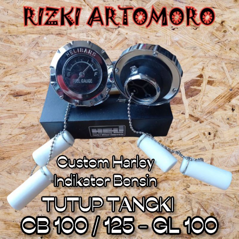 Tutup tangki custom Harley cb 100 japstyle scrambler gl 100 Honda win