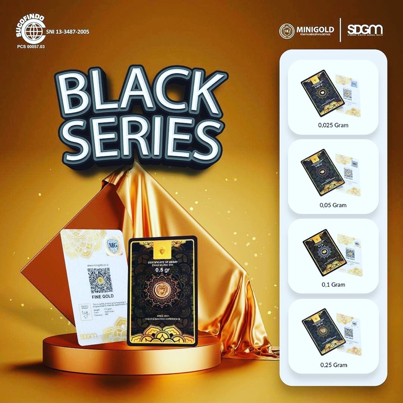 Minigold Black series 0,5 gram