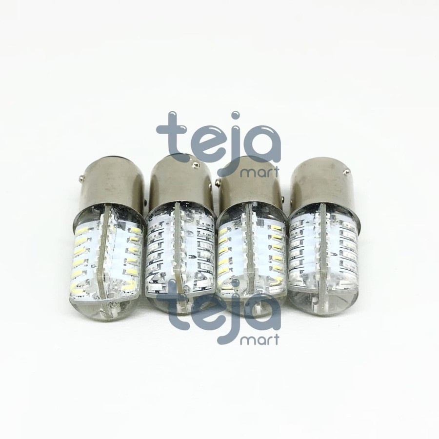 Lampu Rem Strobo/Kedip LED Jelly 48 Mata/Titik Bayonet Universal 12V