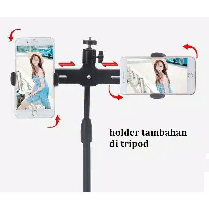 [WS] RINGLIGHT LED 20CM  Make Up Vlog Lampu Ringlight Tripod 55cm 1.1m 1.6m 2.1m Tiktok Live