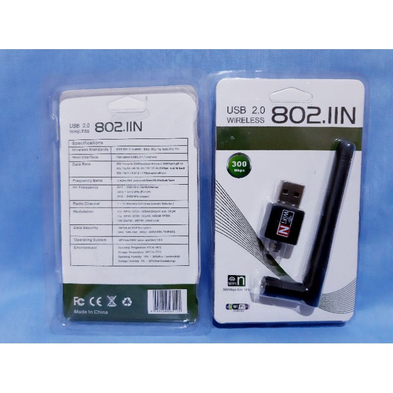 USB WIFI 2.0 WIRELESS 802.IIN UP TO 600MBPS 802.IIN, USB WIFI UP TO 600MPPS UP.TO 6O0MBPS ANTENA PANJANG