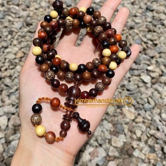 『HARGA MENGEJUTKAN』 Tasbih KOMBINASI 9 Kayu Bertuah 8mm dan 10mm|  Tasbih Kayu Kombinasi Bersertifik